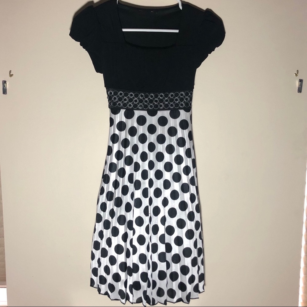 Velvet Polkadot Dress